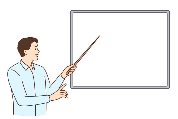 Picto d'un homme qui fait une formation, prestations Arnaudcom à Gournay 76220, création de sites internet, communication et formations