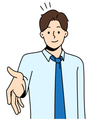 Picto d'un homme qui tend la main, prestations Arnaudcom à Gournay-en-bray, création de sites internet, communication et formations